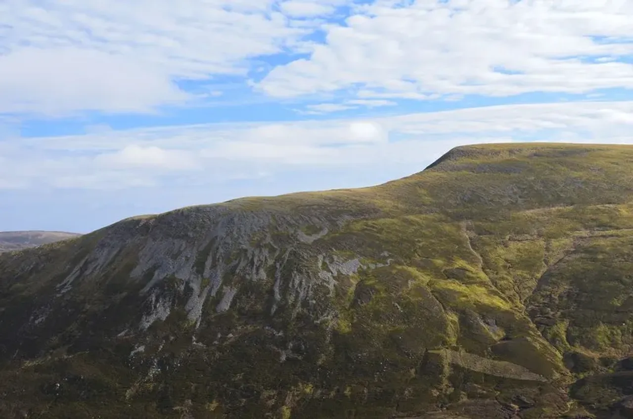 View of A' Mharconaich (973m), Cairngorms, Scotland