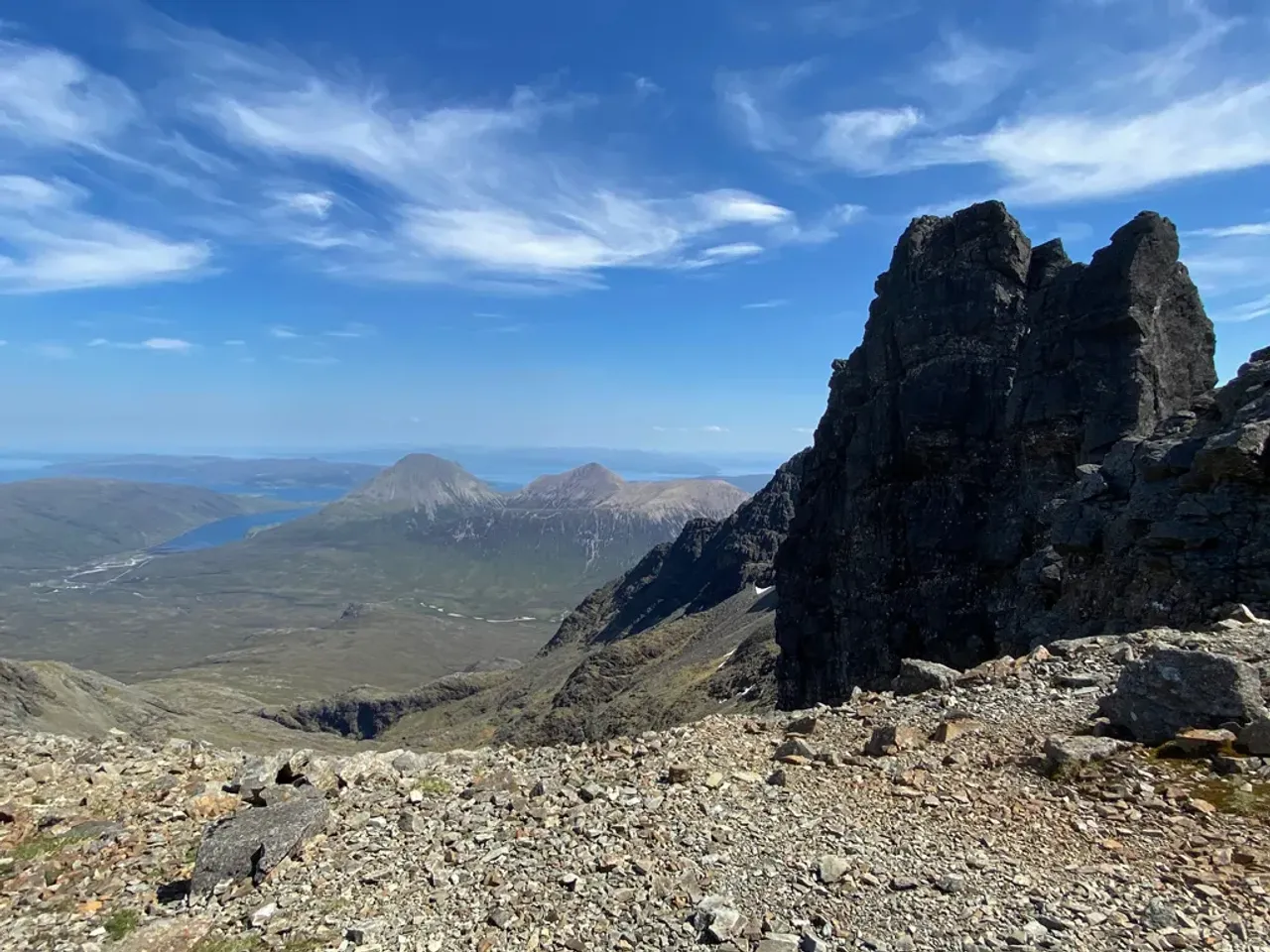 View of Am Basteir (934m), Islands, Scotland