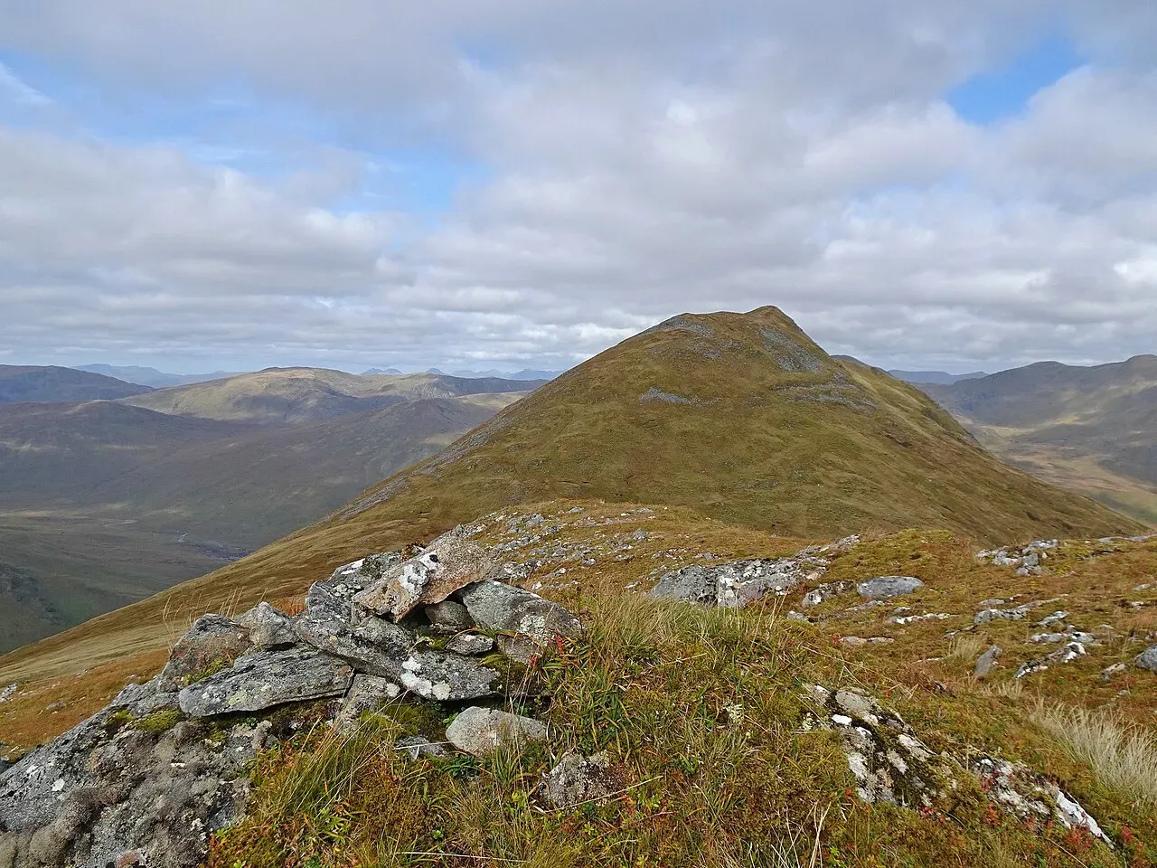 View of Beinn Fhionnlaidh (Carn Eige) (1005m), Loch Ness, Scotland