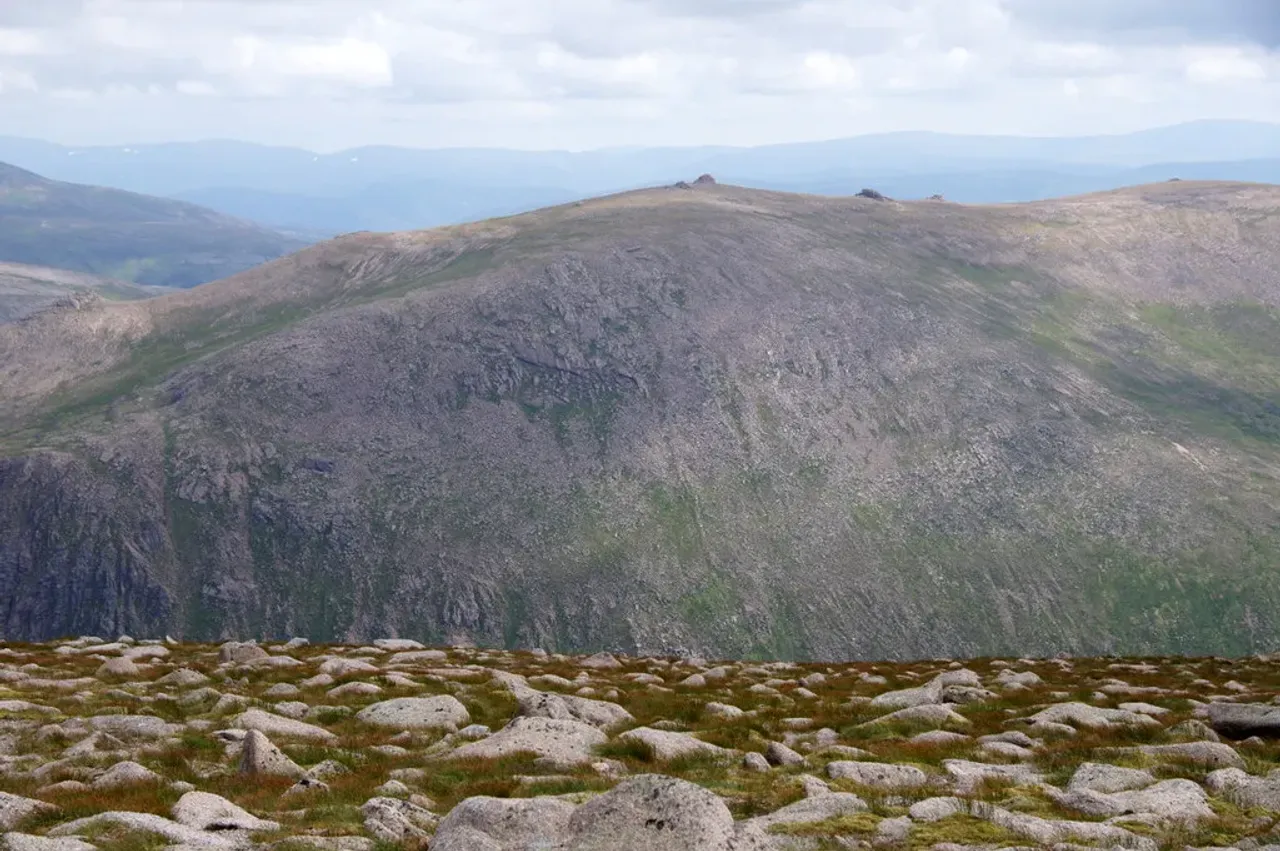 View of Beinn Mheadhoin (1183m), Cairngorms, Scotland