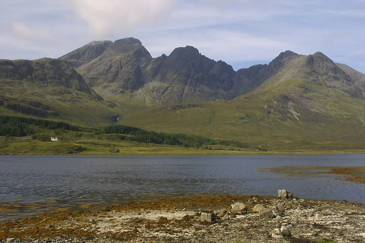 View of Blà Bheinn (929m), Islands, Scotland