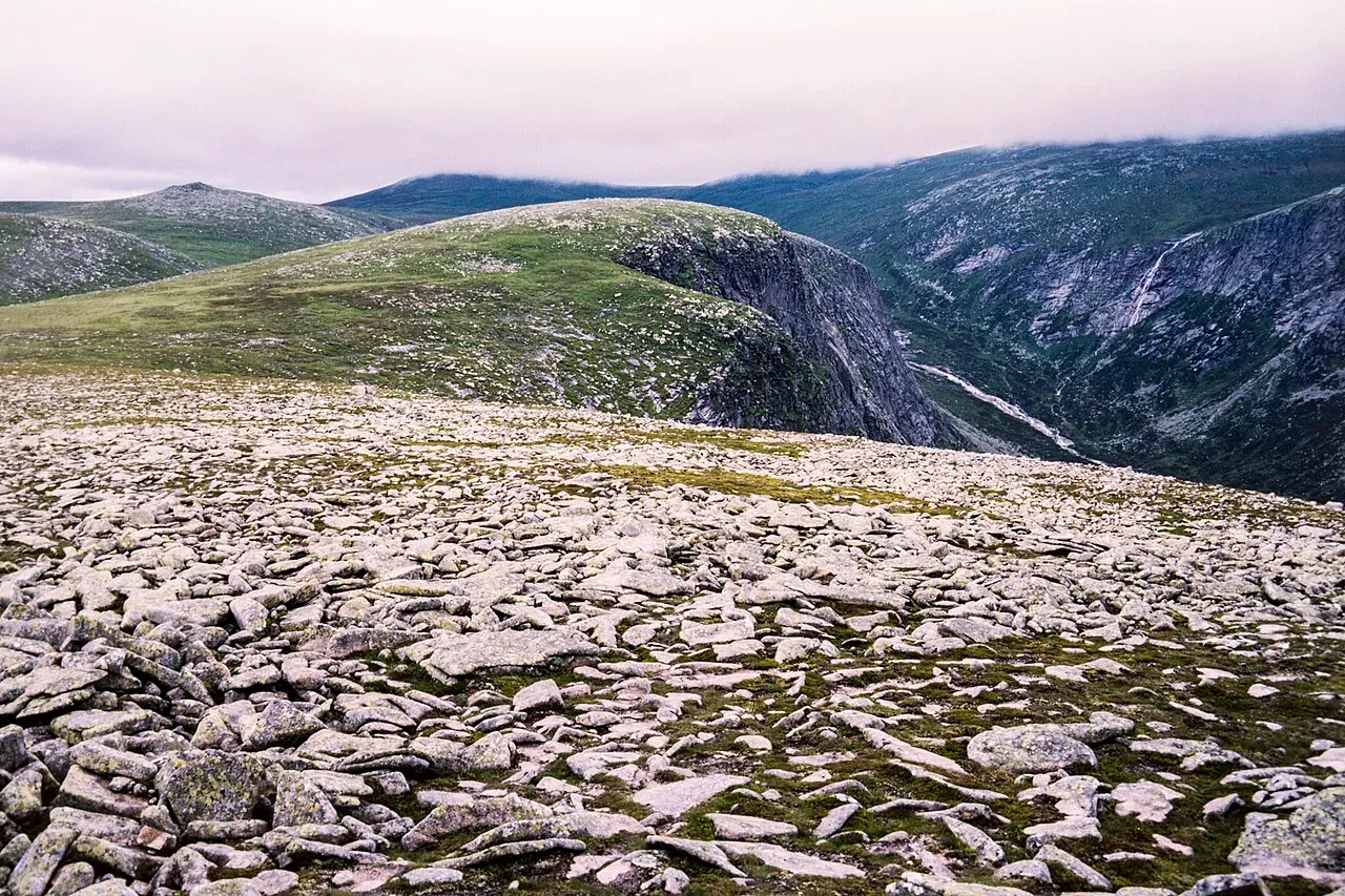 View of Broad Cairn (998m), Cairngorms, Scotland