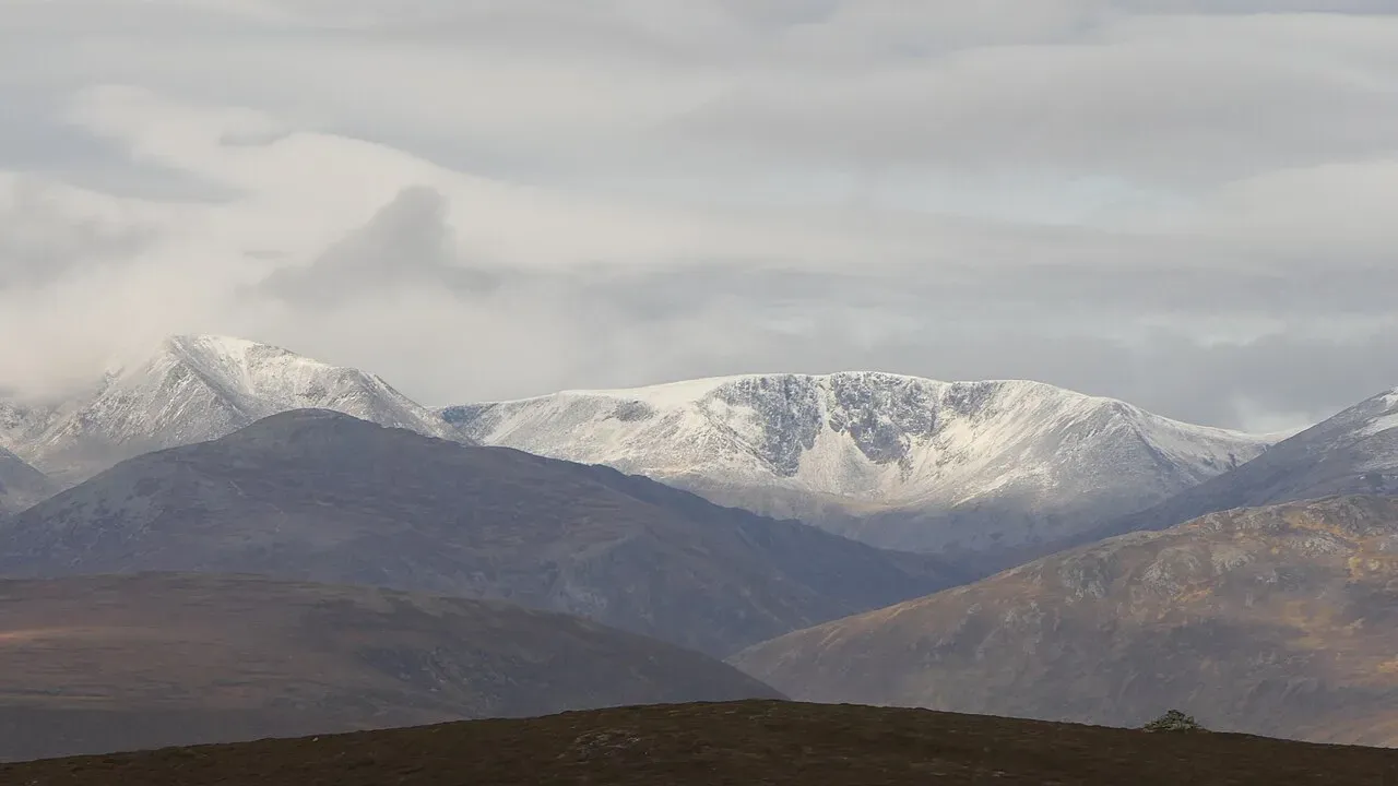 View of Carn a' Mhaim (1037m), Cairngorms, Scotland