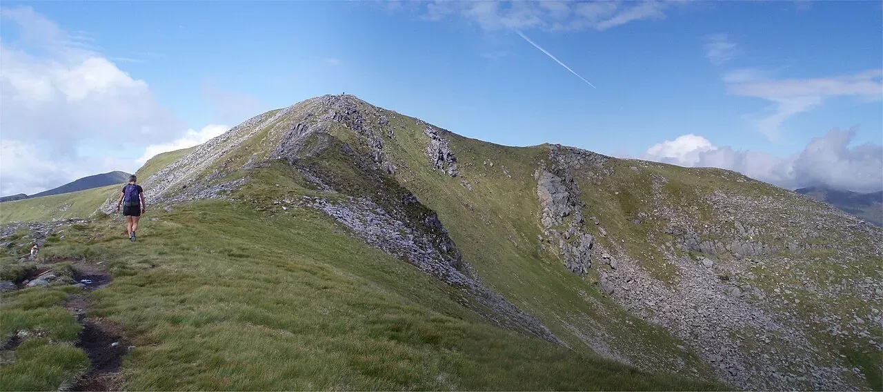 View of Druim Shionnach (985m), Kintail, Scotland