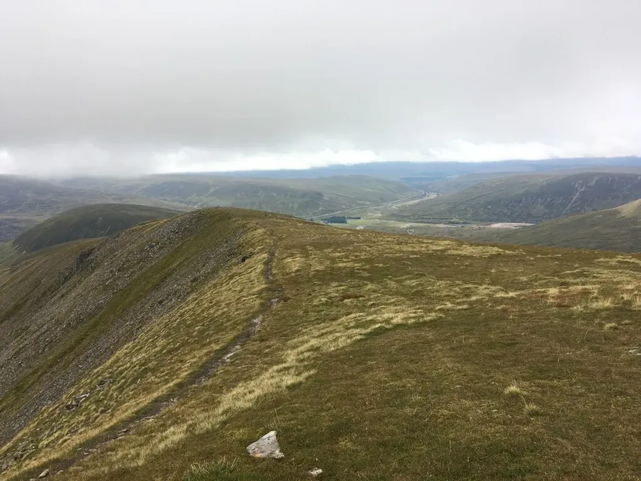View of Sgairneach Mhor (991m), Cairngorms, Scotland