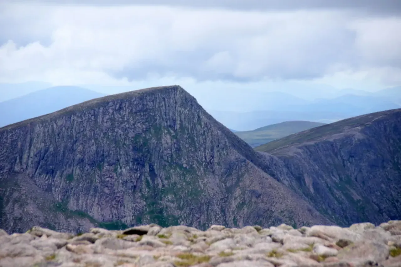 View of Sgor an Lochain Uaine (1258m), Cairngorms, Scotland