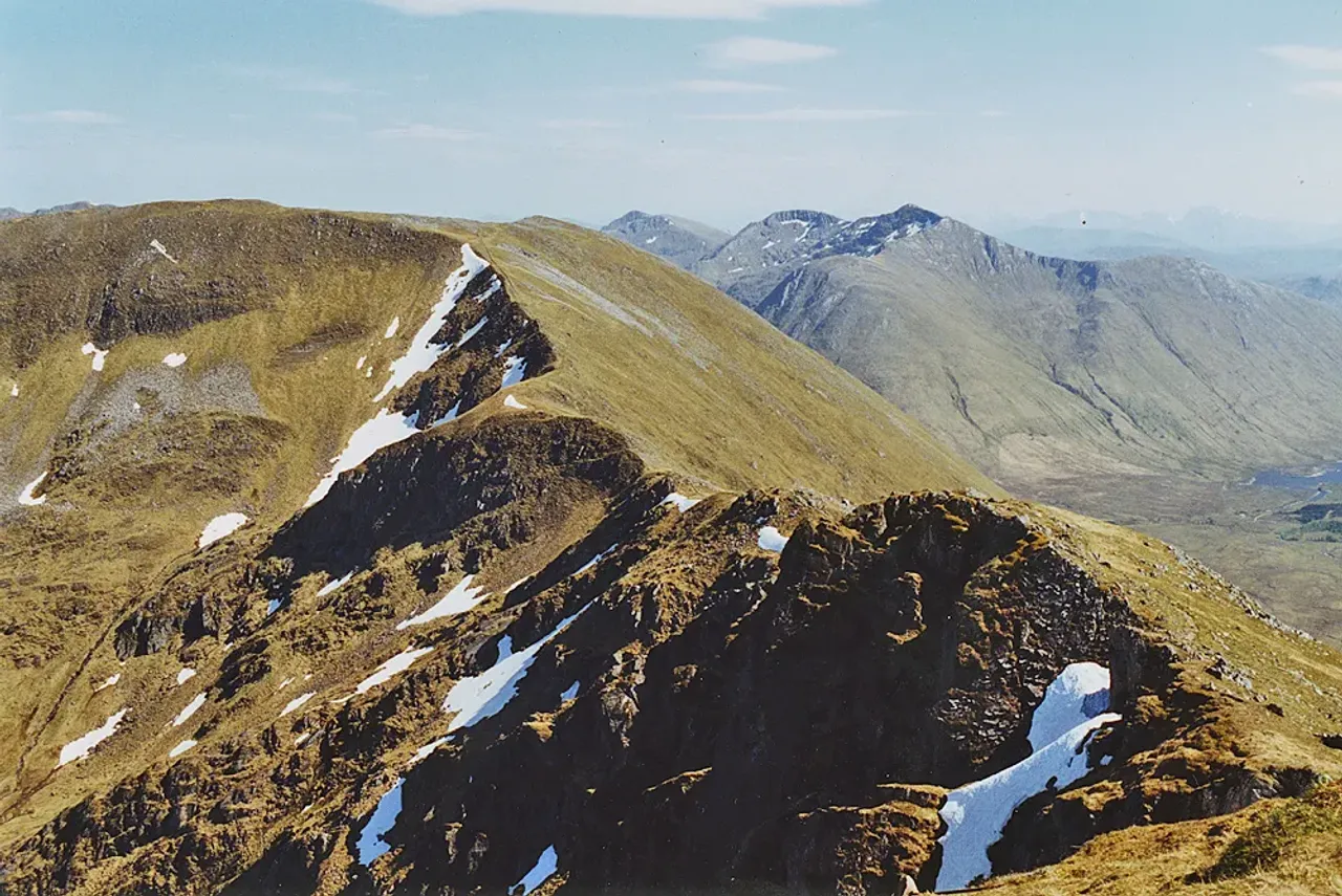 View of Sgurr an Doire Leathain (1010m), Kintail, Scotland
