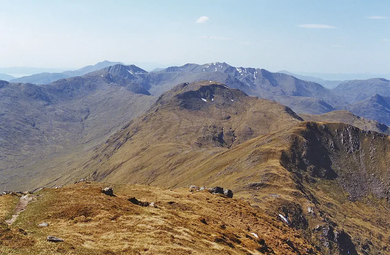 View of Sgurr an Lochain (1004m), Kintail, Scotland