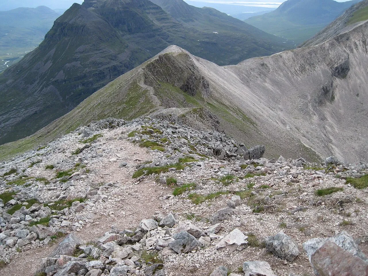 View of Spidean Coire nan Clach (993m), Torridon, Scotland