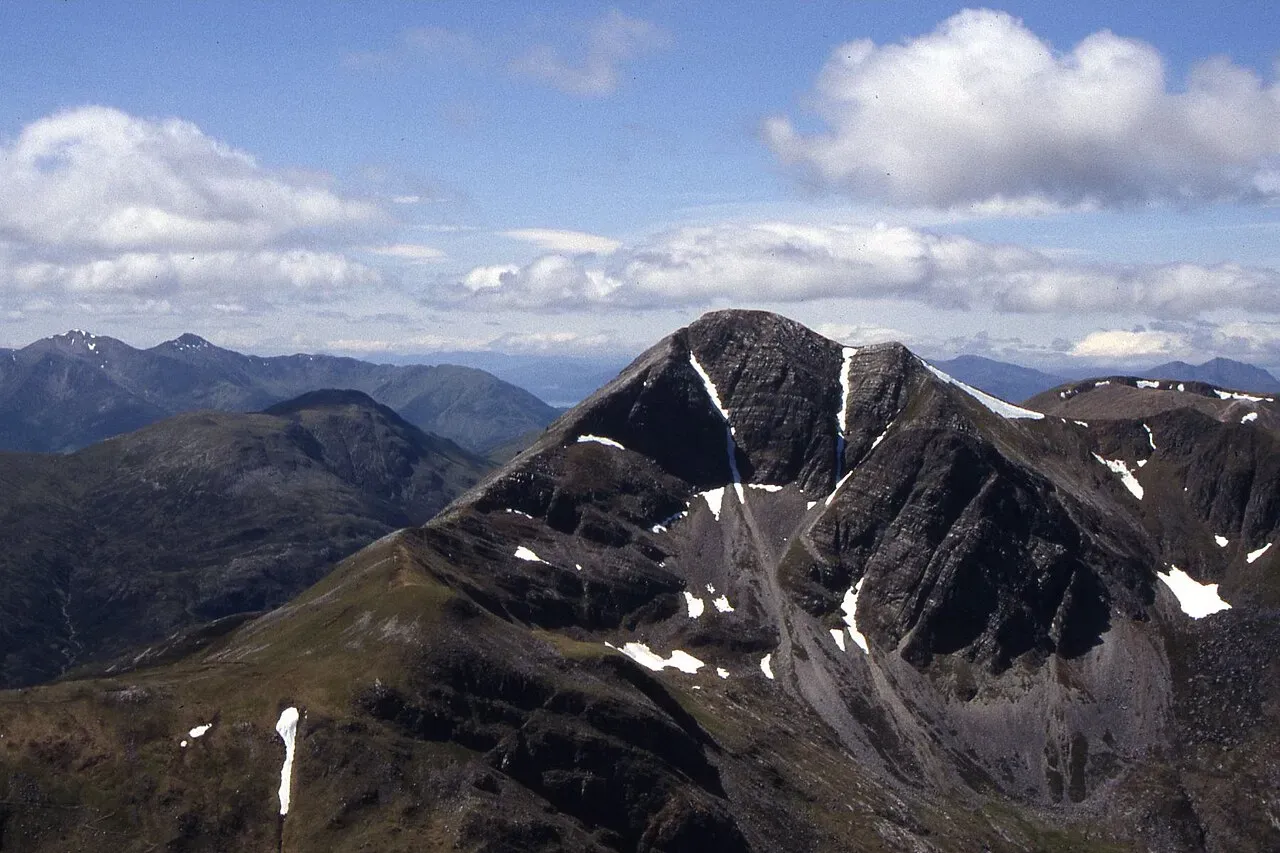 View of Stob Ban (Mamores) (1000m), Fort William, Scotland