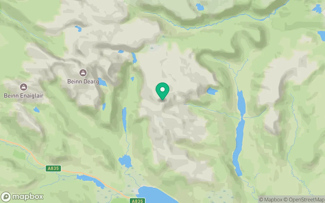Map showing the location of Am Faochagach in Ullapool, Scotland