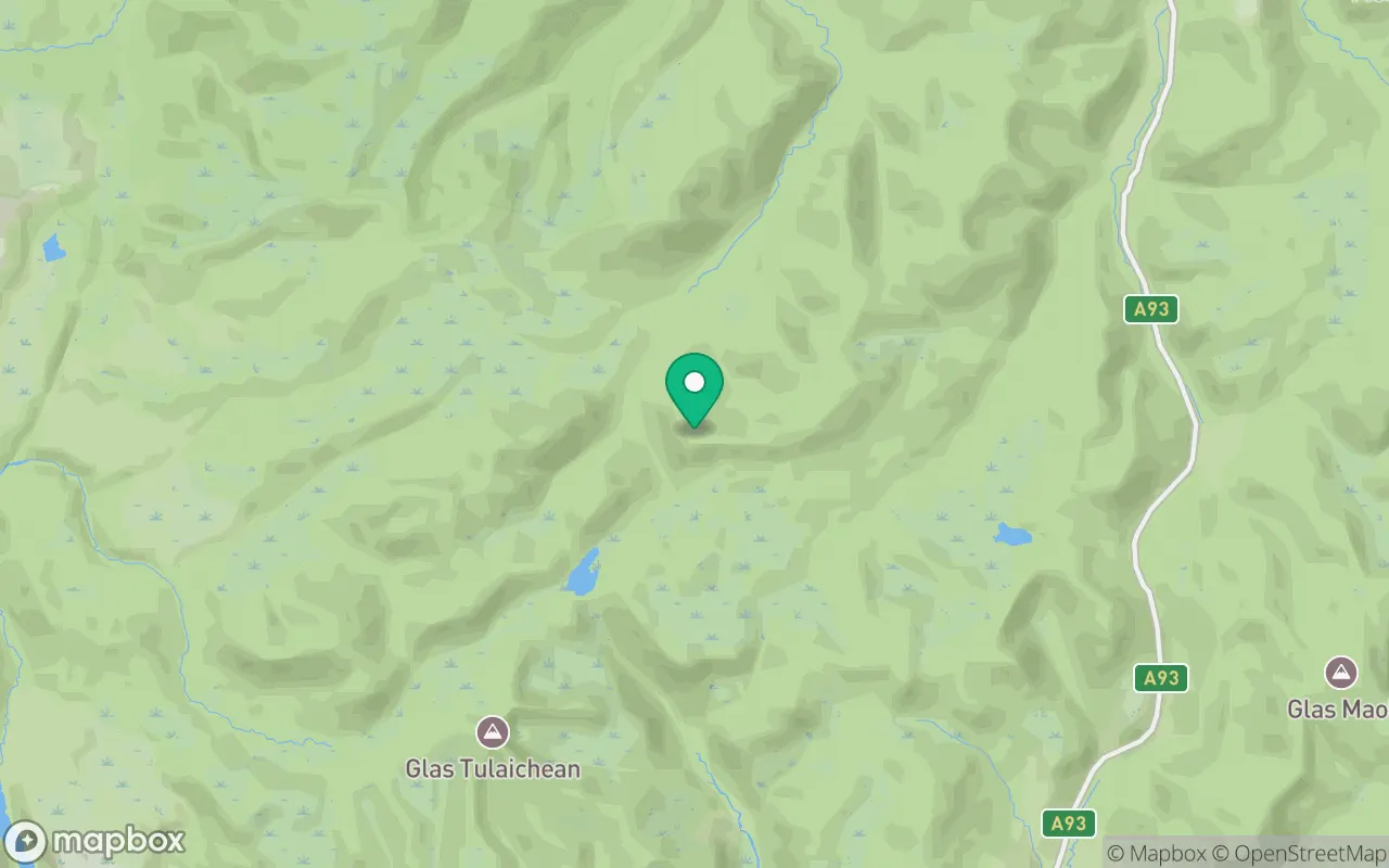Map showing the location of An Socach (Braemar) in Cairngorms, Scotland