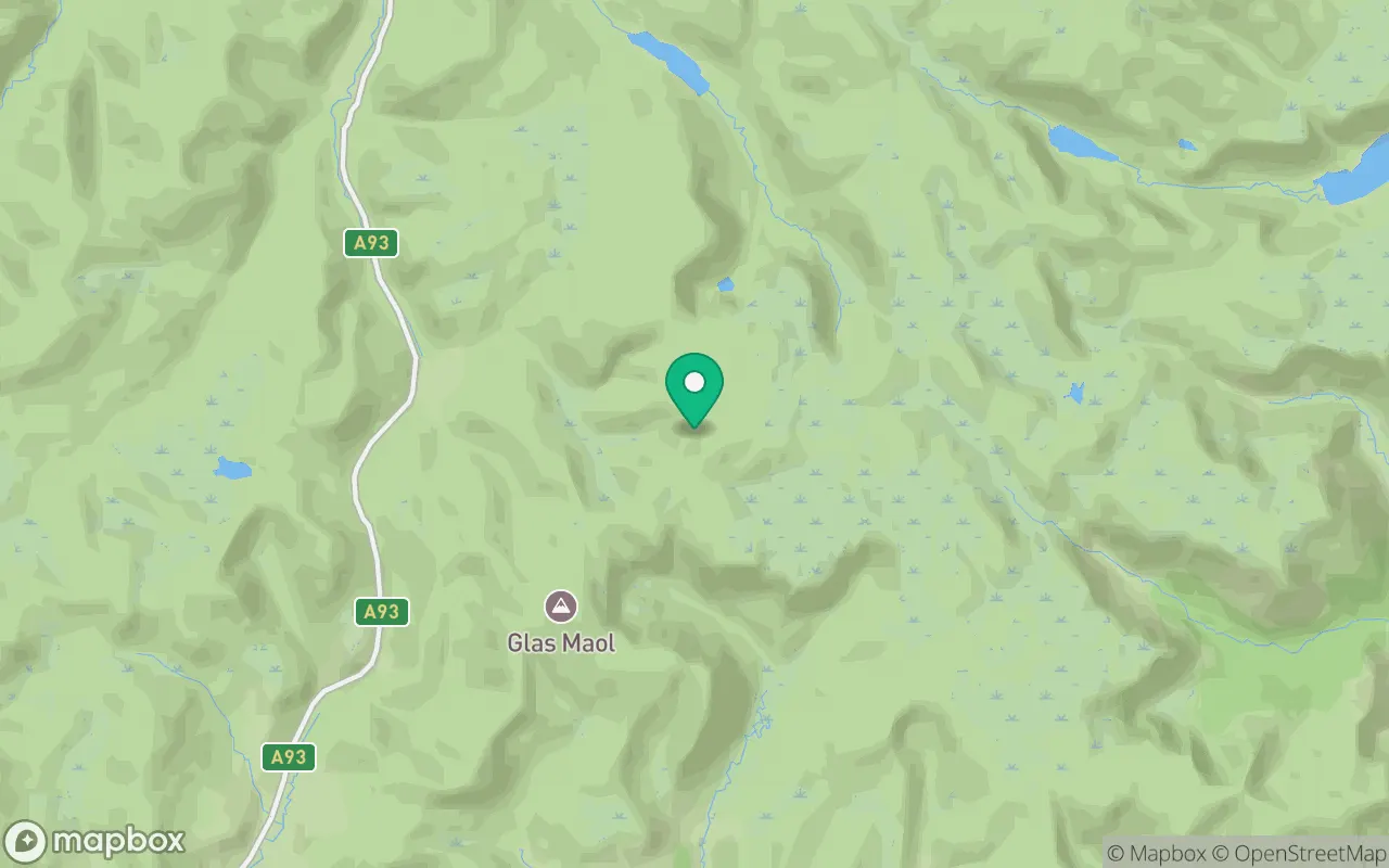 Map showing the location of Cairn of Claise in Cairngorms, Scotland