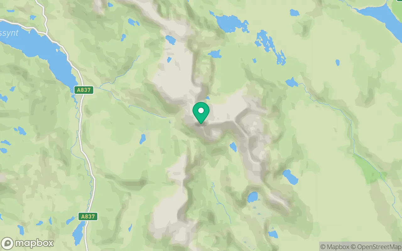 Map showing the location of Conival in Ullapool, Scotland