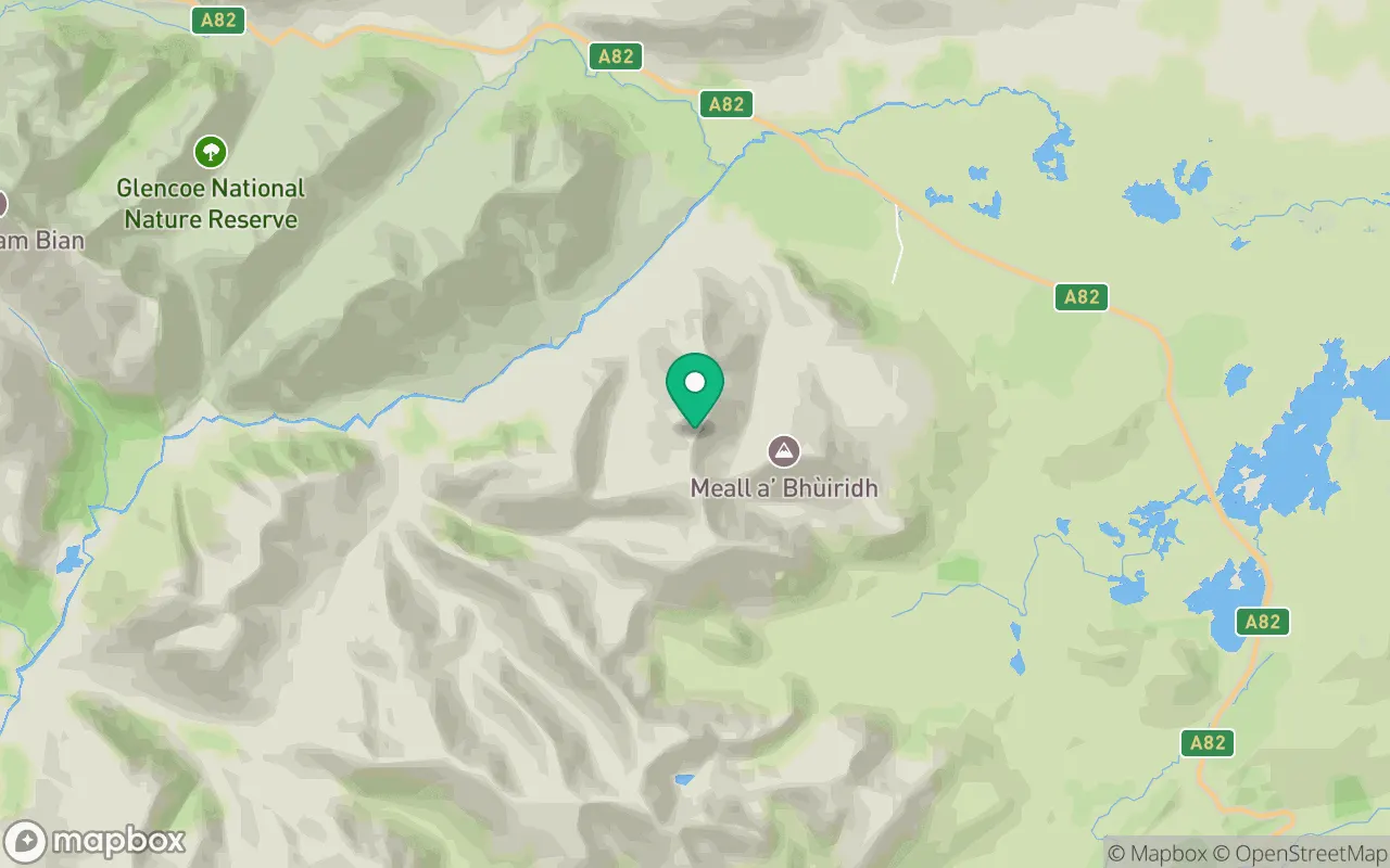 Map showing the location of Creise in Fort William, Scotland