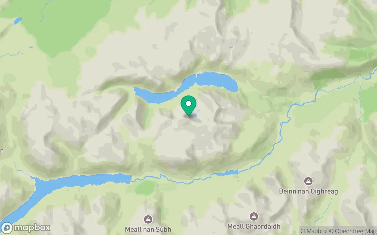 Map showing the location of Stucd an Lochain in Perthshire, Scotland