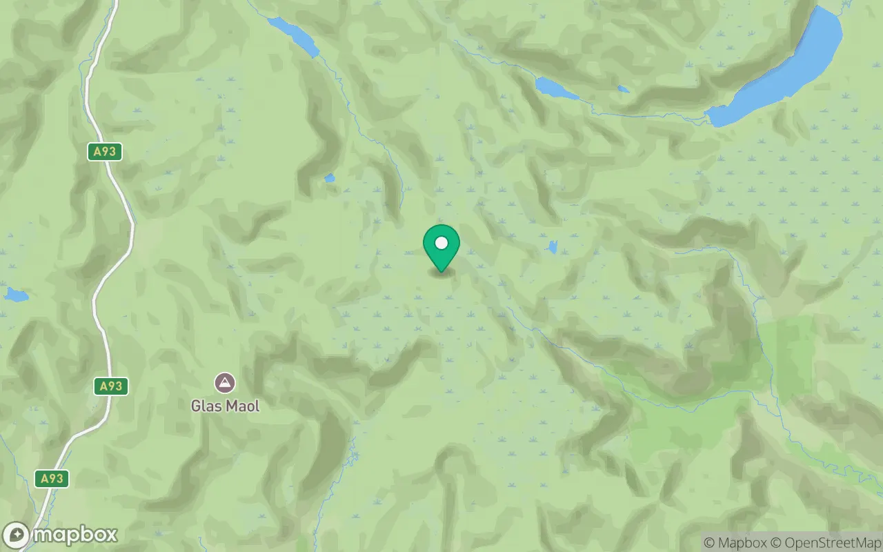 Map showing the location of Tom Buidhe in Cairngorms, Scotland
